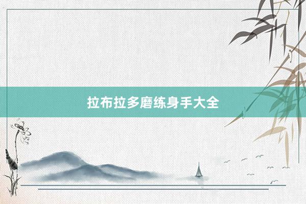 拉布拉多磨练身手大全